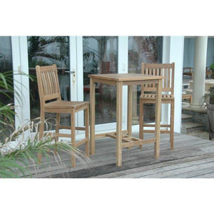 Anderson Teak Bahama Avalon 3-Pieces Square Bar Set Bar Set