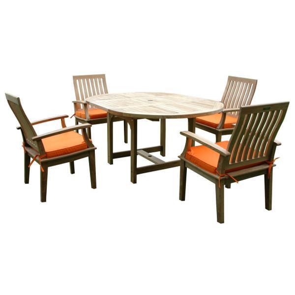 Anderson Teak Bahama Brianna 5-Pieces Extension Dining Set Dining Set