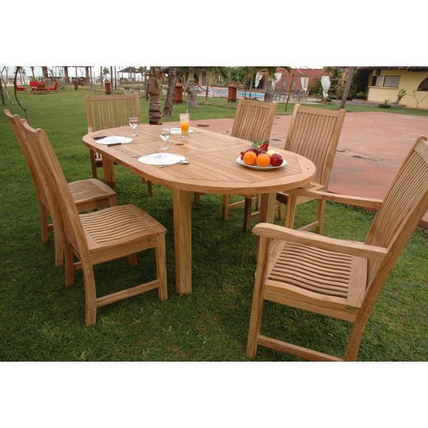 Anderson Teak Bahama Chicago 7-Pieces Dining Set Dining Set