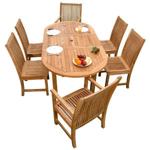 Anderson Teak Bahama Chicago 7-Pieces Dining Set Dining Set