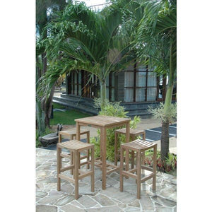 Anderson Teak Bahama Montego 5-Pieces Square Bar Set Bar Set
