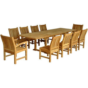 Anderson Teak Bahama Sahara 11-Pieces 10' Rectangular Dining Set Dining Set