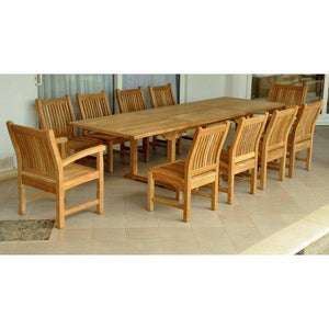 Anderson Teak Bahama Sahara 11-Pieces 10' Rectangular Dining Set Dining Set