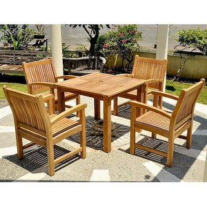 Anderson Teak Bahama Sahara 5-Pieces Bistro Table Set Dining Set