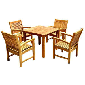 Anderson Teak Bahama Sahara 5-Pieces Bistro Table Set Dining Set