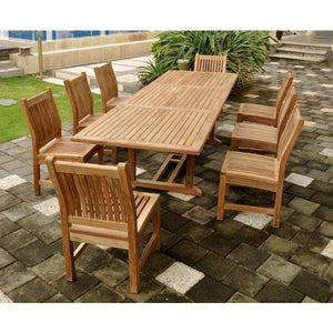 Anderson Teak Bahama Sahara 9-Pieces 10' Rectangular Dining Set Dining Set