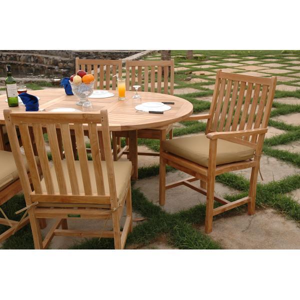 Anderson Teak Bahama Wilshire 7-Pieces Extension Dining Set Dining Set