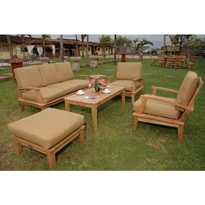 Anderson Teak Brianna 5-Pieces Deep Seating Sofa Set Seating Set