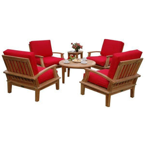 Anderson Teak Brianna 6-Pieces Deep Seating Armchair Set Seating Set