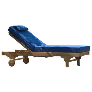 Anderson Teak Capri Sun Lounger Adjusted Back & Side Tray Lounger