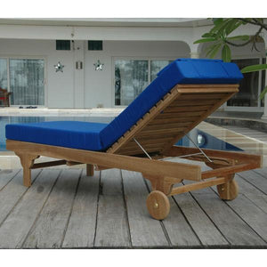 Anderson Teak Capri Sun Lounger Adjusted Back & Side Tray Lounger