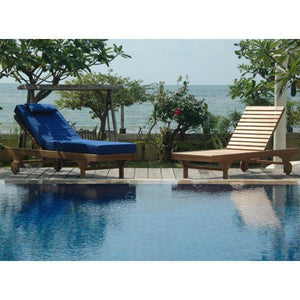 Anderson Teak Capri Sun Lounger Adjusted Back & Side Tray Lounger