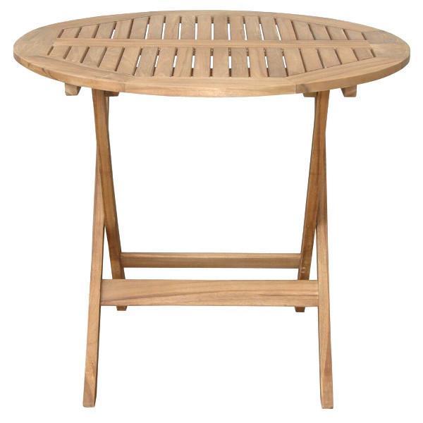 Anderson Teak Chester 32&quot; Round Folding Picnic Table Folding Table