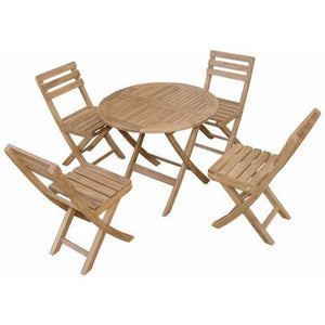 Anderson Teak Chester Alabama 5-Pieces Bistro Set dining set