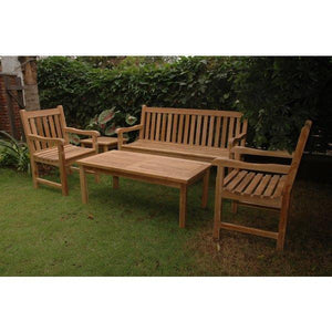 Anderson Teak Classic 3-Seater 5-Pieces Conversation Set Seating Set
