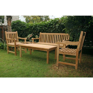 Anderson Teak Classic 3-Seater 5-Pieces Conversation Set Seating Set