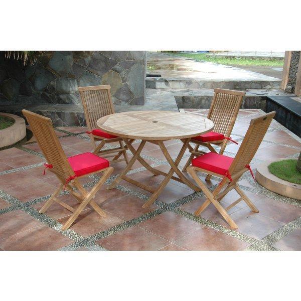 5 piece folding online dining set