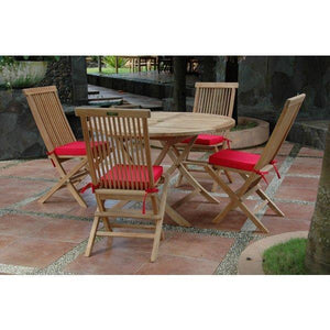 Anderson Teak Classic Bahama 5-Pieces Folding Dining Set Dining Set