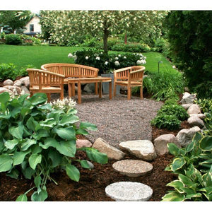 Anderson Teak Curve 4-Pieces Conversation Set Seating Set