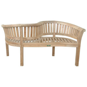 Anderson Teak Curve Love Seat Bench Garden Bench