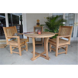 Anderson Teak Descanso Rialto 3-Pieces Bistro Set Dining Set