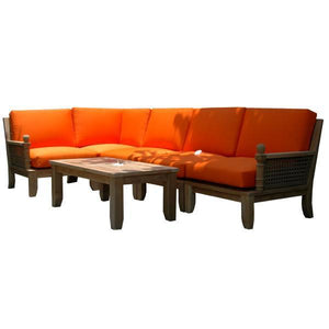 Anderson Teak Luxe 6-Pieces Modular Set Seating Set