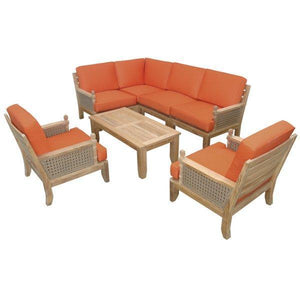 Anderson Teak Luxe 7-Pieces Modular Set Seating Set