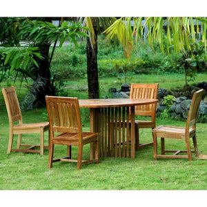 Anderson Teak Mission Rialto 5-Pieces Dining Set Dining Set