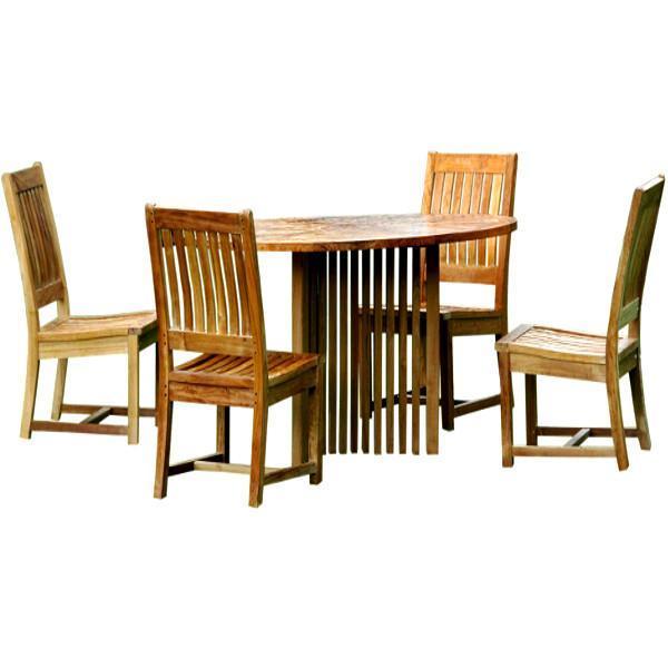 Anderson Teak Mission Rialto 5-Pieces Dining Set Dining Set