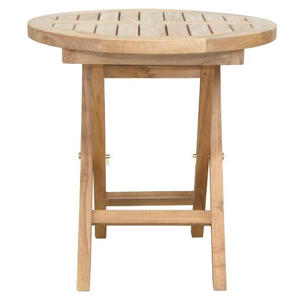 Anderson Teak Montage 20&quot; Round Folding Table Side Table