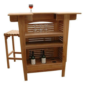 Anderson Teak Montego 3-Pieces Bar Set Bar Set