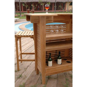 Anderson Teak Montego 3-Pieces Bar Set Bar Set