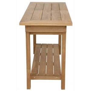 Anderson Teak Nautilus Console Table With Ss Container Console Table