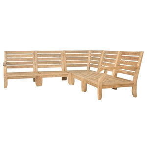 Anderson Teak Riviera Luxe 5-Pieces Modular Set Seating Set