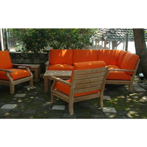 Anderson Teak Riviera Luxe 7-Pieces Modular Set with Rectangular Table A Seating Set