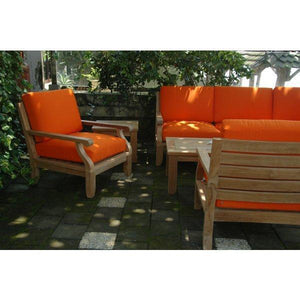 Anderson Teak Riviera Luxe 7-Pieces Modular Set with Rectangular Table A Seating Set