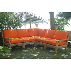 Anderson Teak Riviera Luxe 7-Pieces Modular Set with Rectangular Table A Seating Set