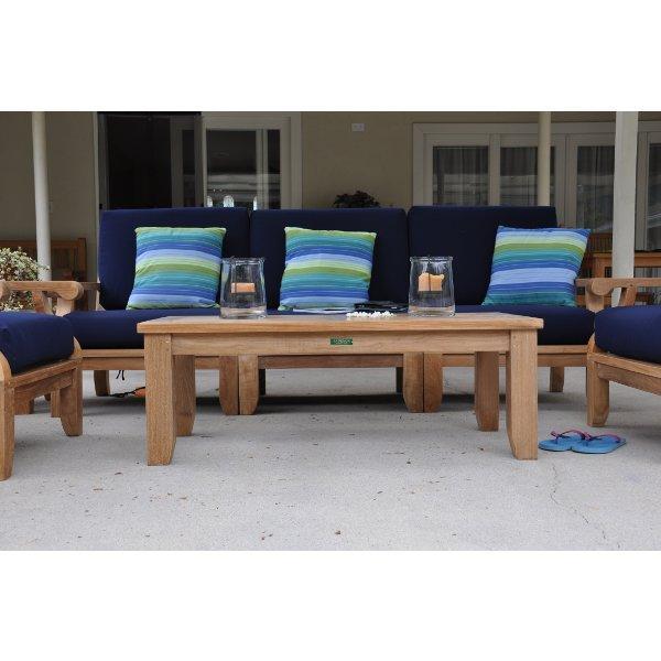 Anderson Teak Riviera Luxe 7-Pieces Modular Set With Rectangular Table B Seating Set