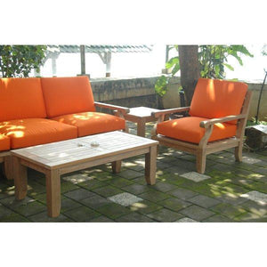 Anderson Teak Riviera Luxe 7-Pieces Modular Set With Rectangular Table B Seating Set