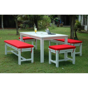 Anderson Teak Riviera Manhattan 5-Pieces Dining Set Picnic Table