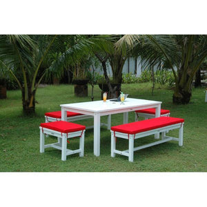 Anderson Teak Riviera Manhattan 5-Pieces Dining Set Picnic Table