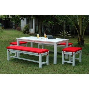Anderson Teak Riviera Manhattan 5-Pieces Dining Set Picnic Table