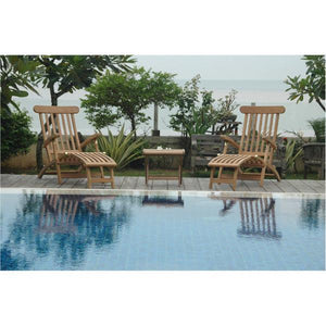 Anderson Teak Royal Steamer Katana 3-Pieces Set Seating Set