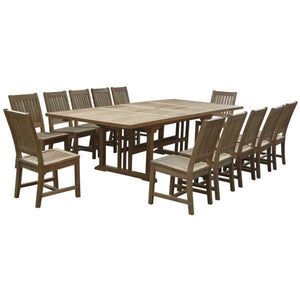 Anderson Teak Sahara Rialto 13-Pieces Rectangular Dining Set Dining Set