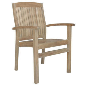 Anderson Teak Sahara Stackable Dining Armchair Outdoor Chairs