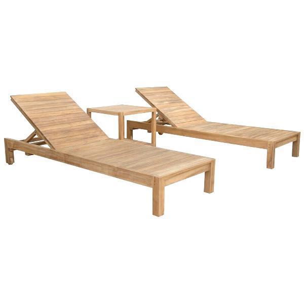 Anderson Teak South Bay Glenmore 3-Pieces Lounger Set Lounger