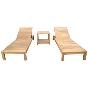 Anderson Teak South Bay Glenmore 3-Pieces Lounger Set Lounger