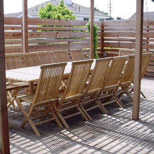 Anderson Teak Valencia Classic 15-Pieces Dining Set Dining Set