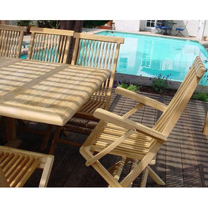 Anderson Teak Valencia Classic 15-Pieces Dining Set Dining Set