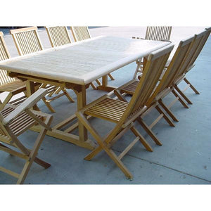 Anderson Teak Valencia Classic 15-Pieces Dining Set Dining Set